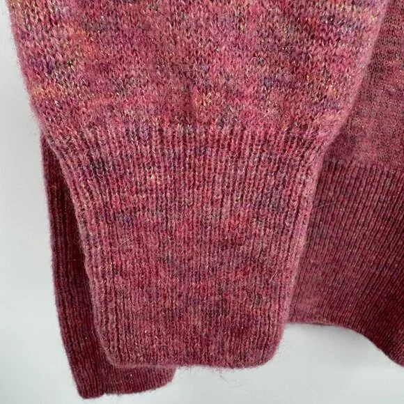 Kilte Collection The Betsy Pullover Fuchsia Pink size 2-M Women's Alpaca/M Wool